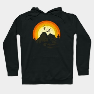 mountain and sunset Hoodie